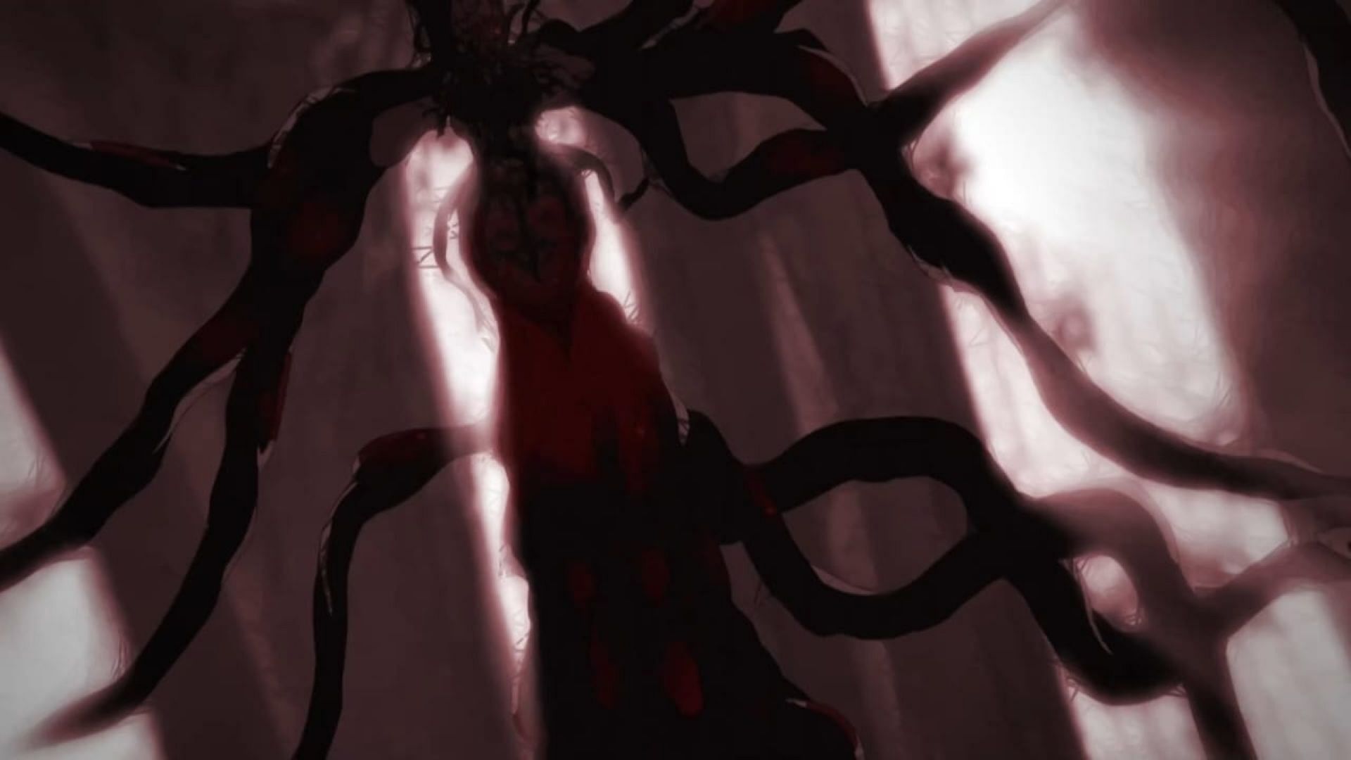 Megose's deformed body, as seen in Lord of the Mysteries episode 1 opening scene (Image via B.CMAY PICTURES)